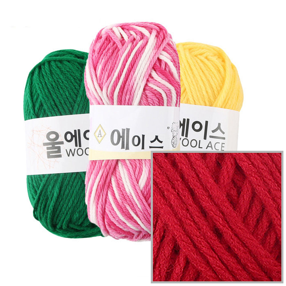 유니아트(털실) 에이스 뜨개질 털실 뜨개실 (4개입) (NO.480)