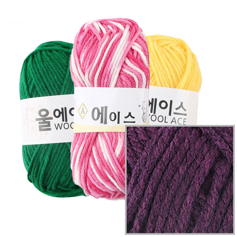 유니아트(털실) 에이스 뜨개질 털실 뜨개실 (4개입) (NO.482)