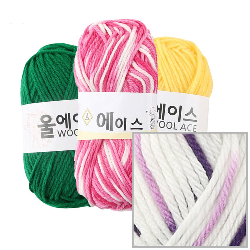 유니아트(털실) 에이스 뜨개질 털실 뜨개실 (4개입) (NO.485)