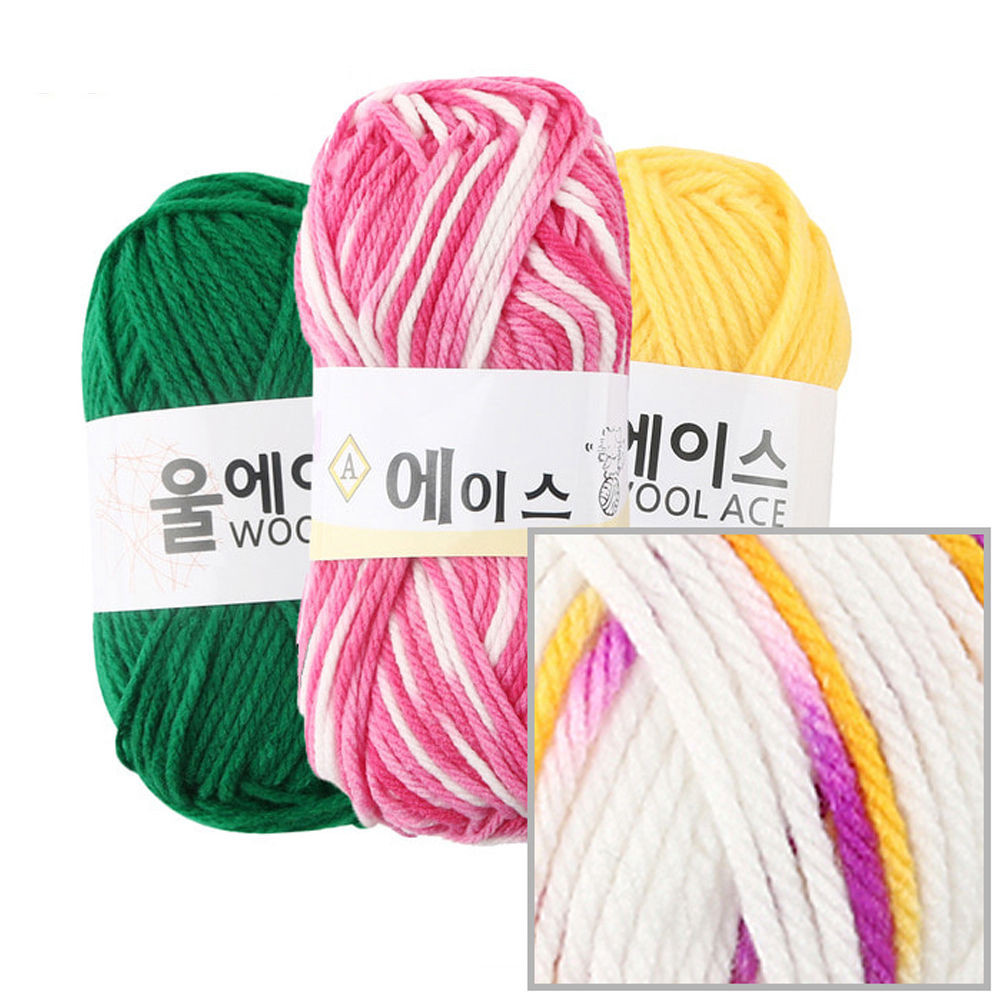 유니아트(털실) 에이스 뜨개질 털실 뜨개실 (4개입) (NO.486)