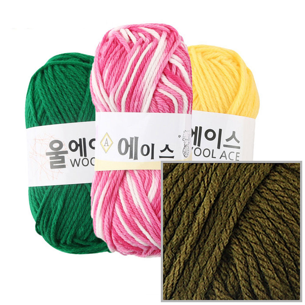 유니아트(털실) 에이스 뜨개질 털실 뜨개실 (4개입) (NO.487)
