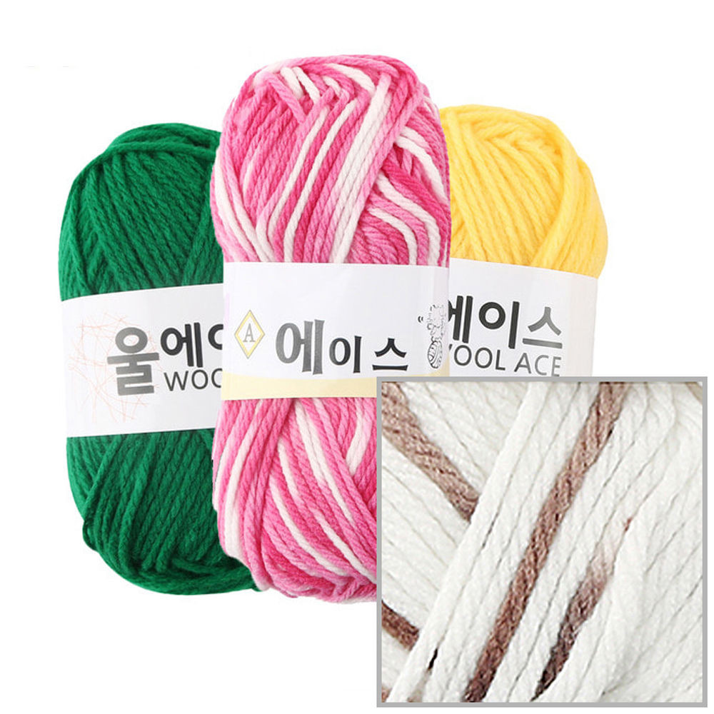 유니아트(털실) 에이스 뜨개질 털실 뜨개실 (4개입) (NO.489)