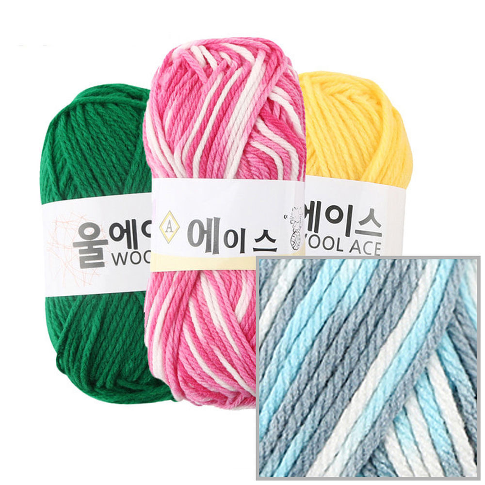유니아트(털실) 에이스 뜨개질 털실 뜨개실 (4개입) (NO.490)