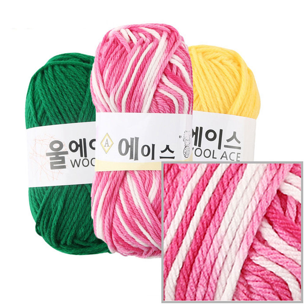 유니아트(털실) 에이스 뜨개질 털실 뜨개실 (4개입) (NO.491)
