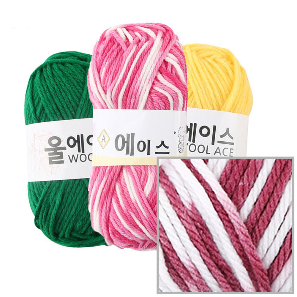 유니아트(털실) 에이스 뜨개질 털실 뜨개실 (4개입) (NO.492)