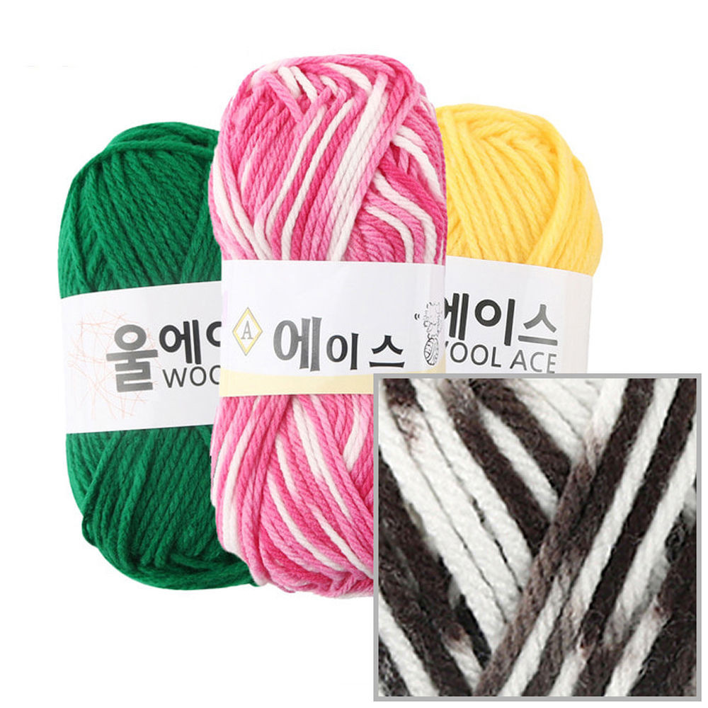 유니아트(털실) 에이스 뜨개질 털실 뜨개실 (4개입) (NO.493)