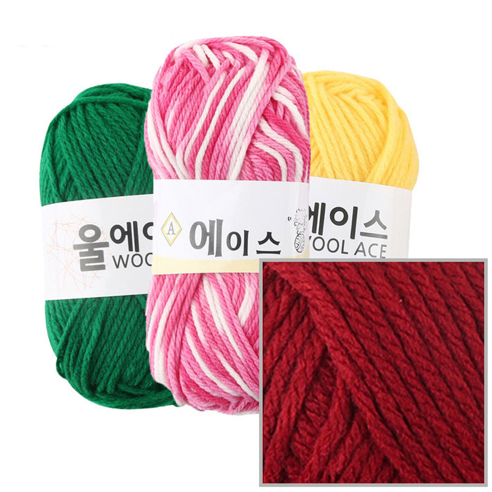유니아트(털실) 에이스 뜨개질 털실 뜨개실 (4개입) (NO.494)