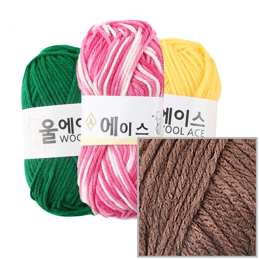유니아트(털실) 에이스 뜨개질 털실 뜨개실 (4개입) (NO.495)
