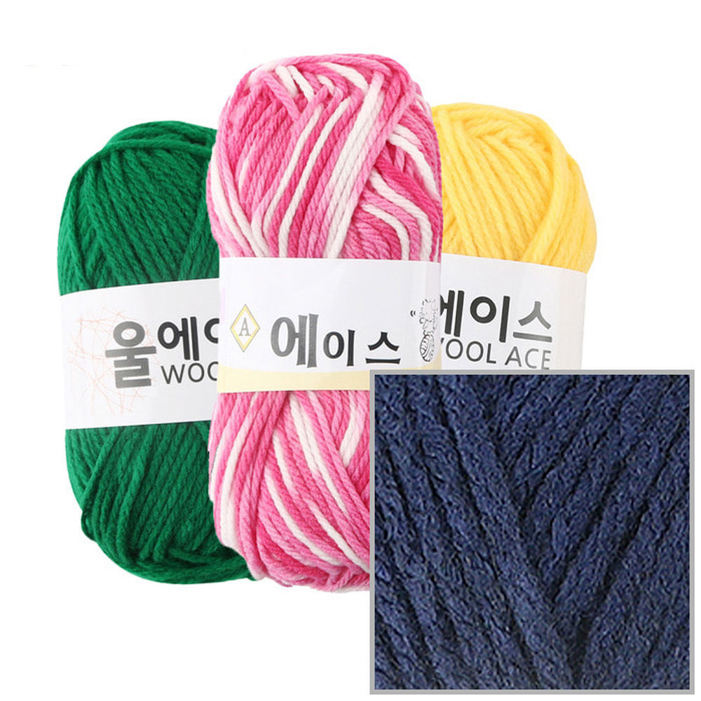 유니아트(털실) 에이스 뜨개질 털실 뜨개실 (4개입) (NO.496)