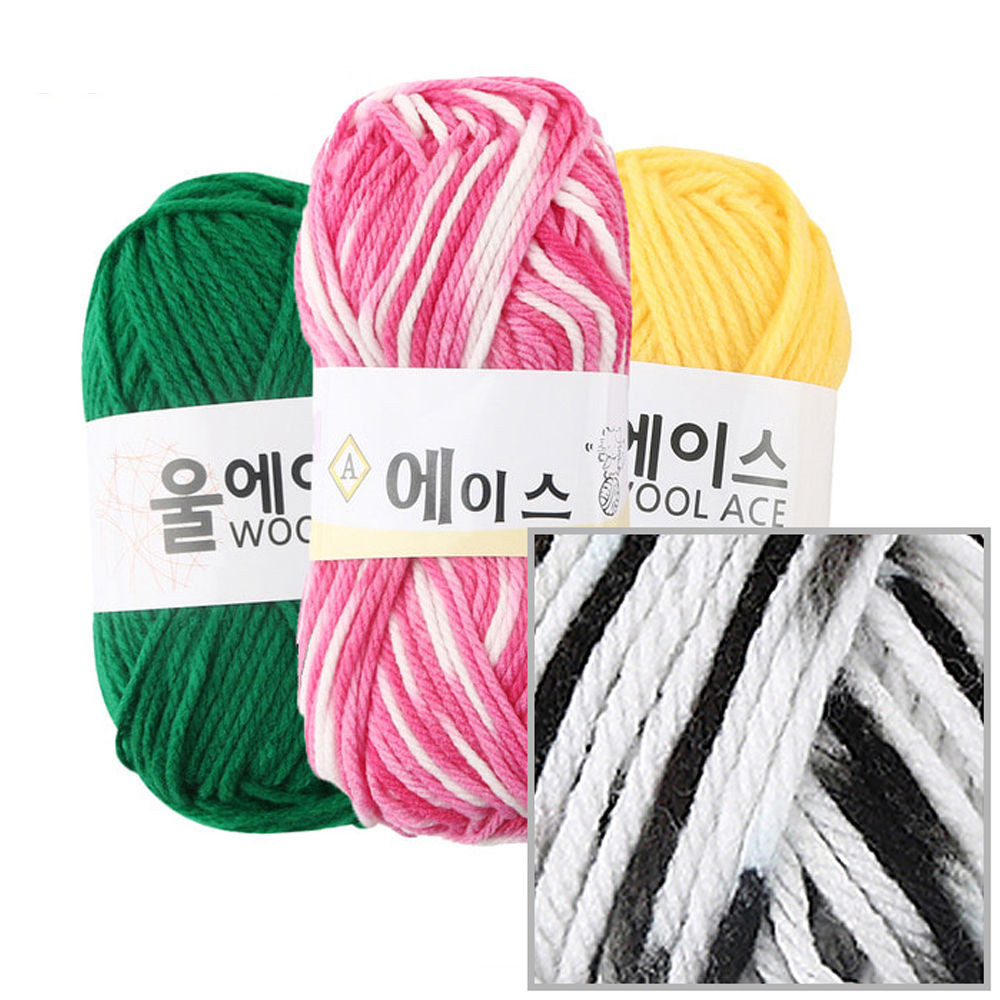 유니아트(털실) 에이스 뜨개질 털실 뜨개실 (4개입) (NO.498)