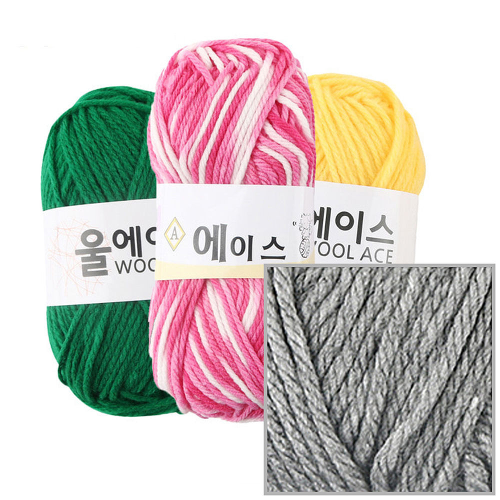 유니아트(털실) 에이스 뜨개질 털실 뜨개실 (4개입) (NO.499)