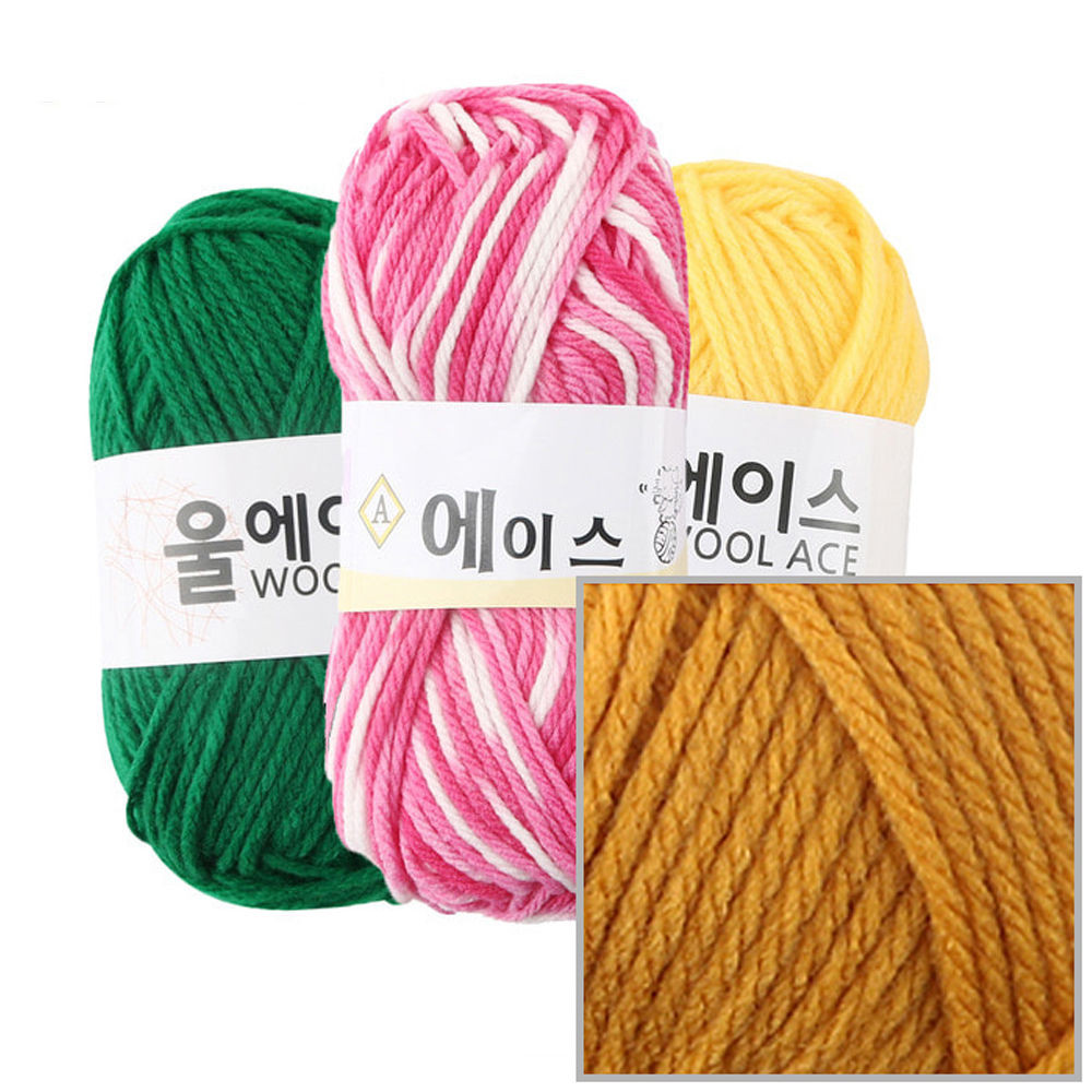유니아트(털실) 에이스 뜨개질 털실 뜨개실 (4개입) (NO.502)