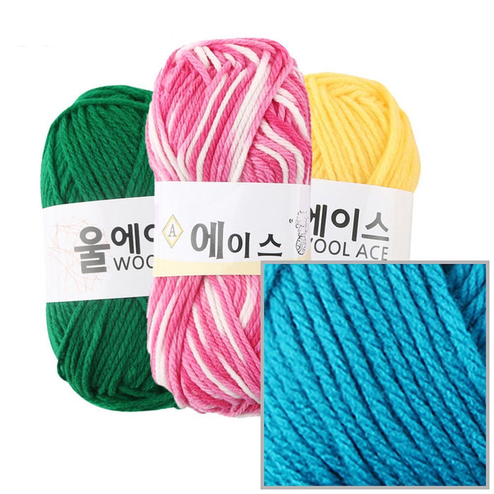 유니아트(털실) 에이스 뜨개질 털실 뜨개실 (4개입) (NO.503)
