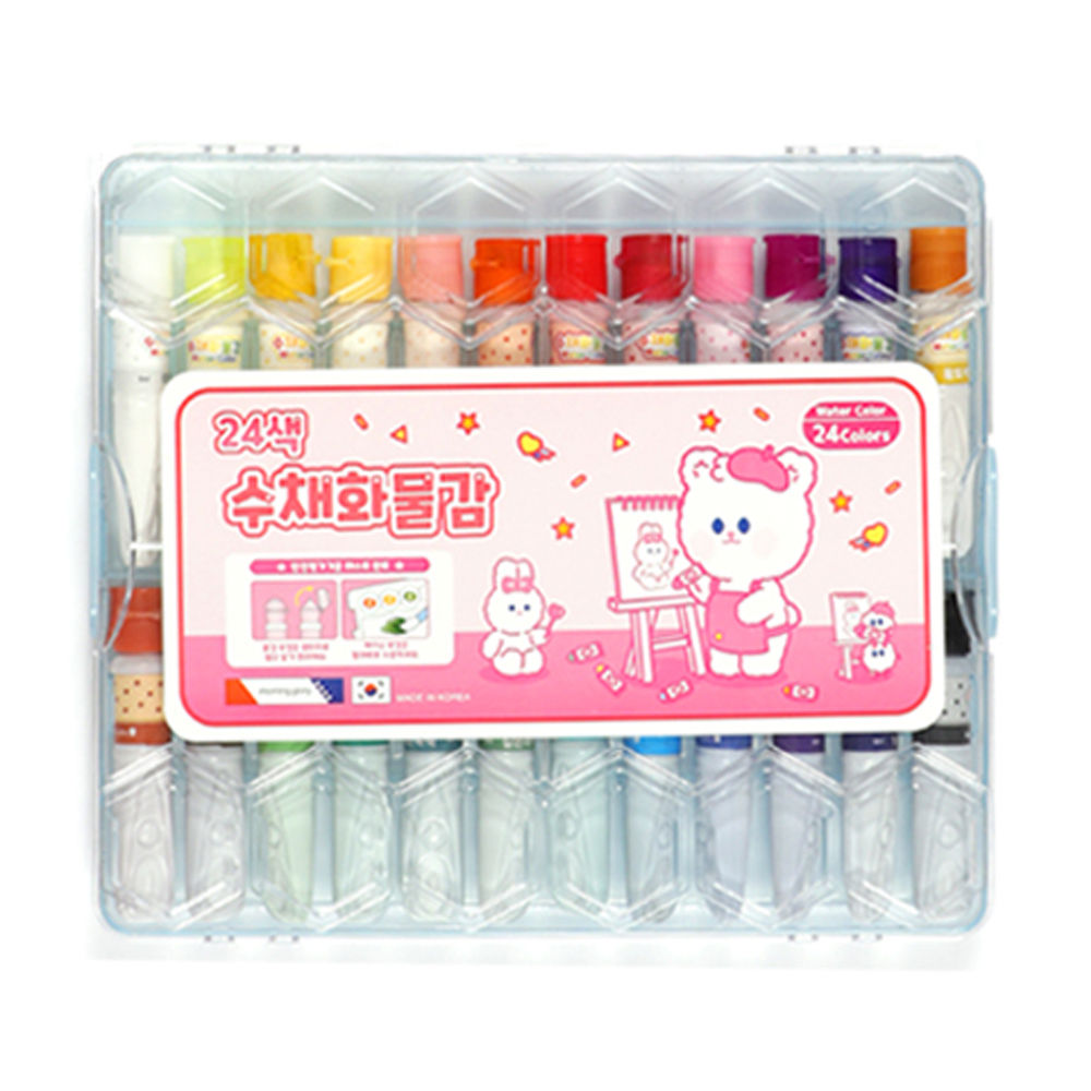 모닝글로리 수채화물감 24색 (핑크)