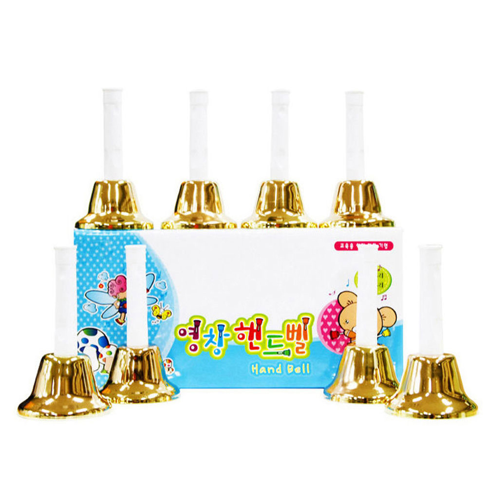 영창악기 골드 핸드벨 세트 8음 (YCGB8)