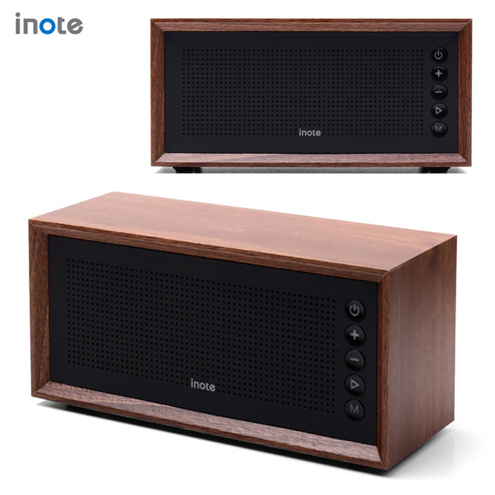 아이노트 포터블 우드 블루투스 스피커 라디오 (BT-V3) (블랙)