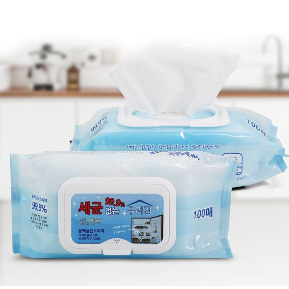 케이앤씨 세균없는 소독 세정 제균티슈 (캡형) (100매입)