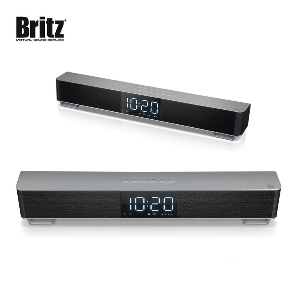 BRITZ 블루투스 무선 사운드바 스피커 (BZ-SP20BT) (실버)
