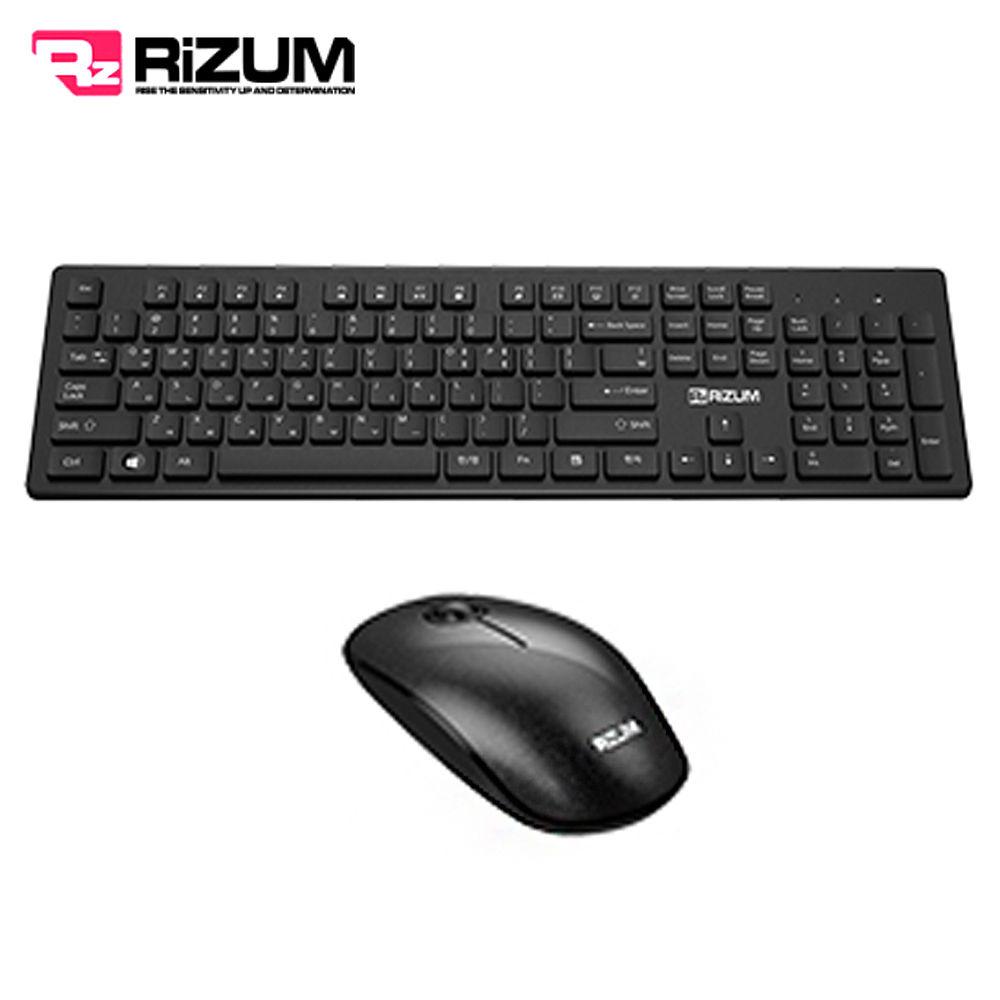 리줌 무선합본 키보드 마우스 셋트 (블랙) (RWS 101)