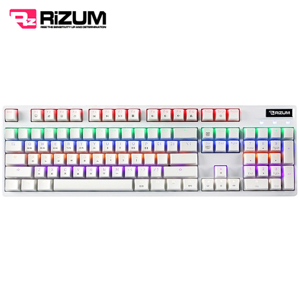 리줌 광축 게이밍 키보드 (RK301) (화이트)