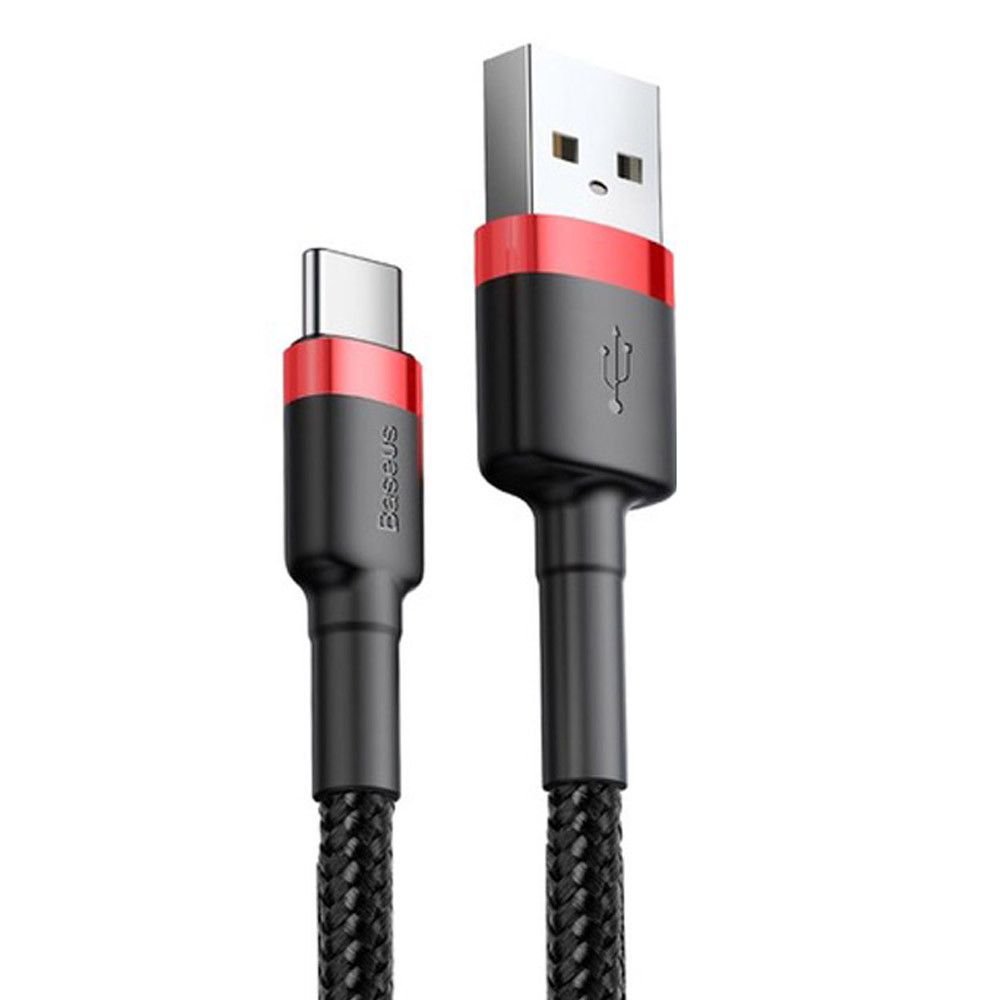 베이스어스 기본 케이블 2M C타입 (CATKLF-C91) (레드블랙)