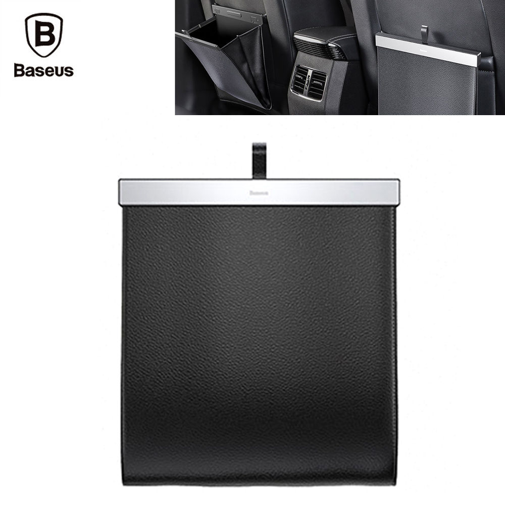 베이스어스 차량용 뒷좌석 대용량 쓰레기통 (블랙) (CRLJD-A01)