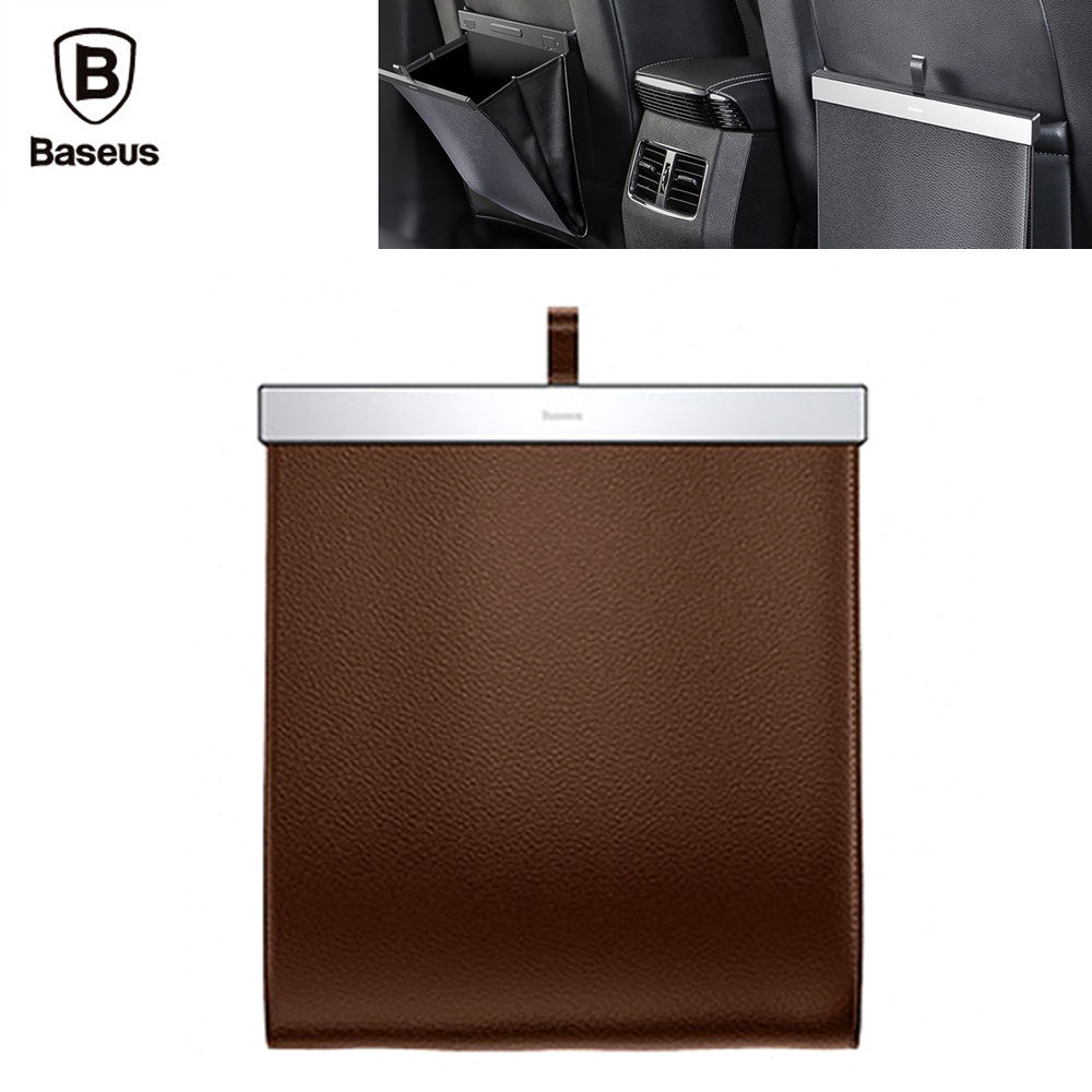 베이스어스 차량용 뒷좌석 대용량 쓰레기통 (브라운) (CRLJD-A08)