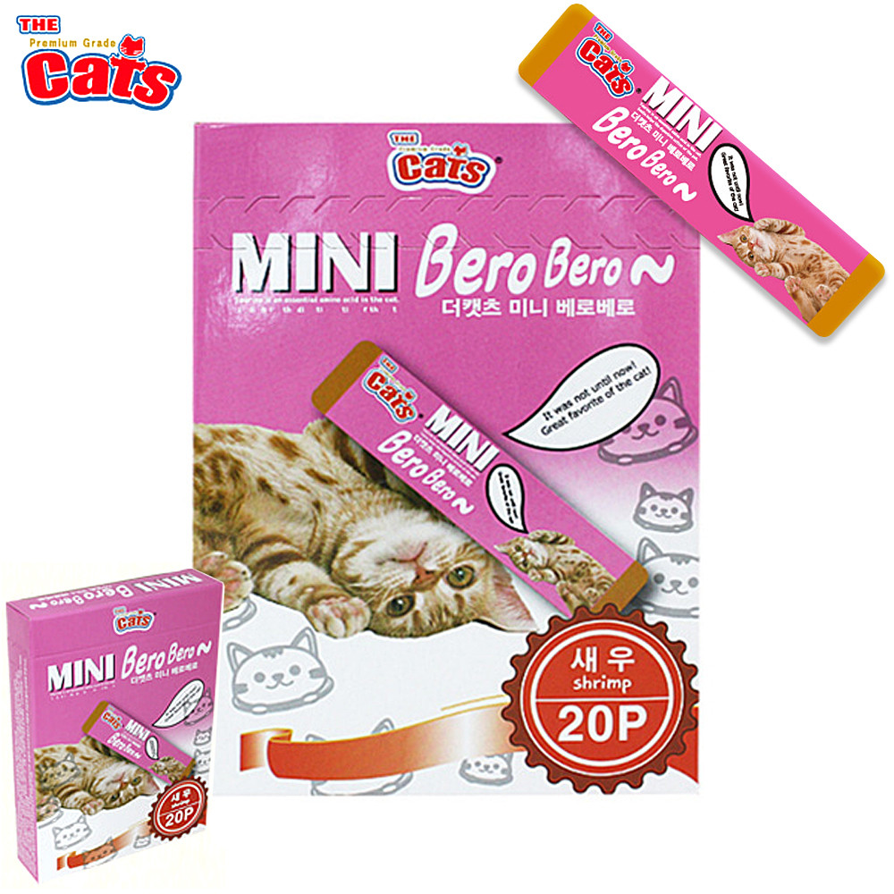 더캣츠 미니베로베로 (새우) 20p (고양이간식)
