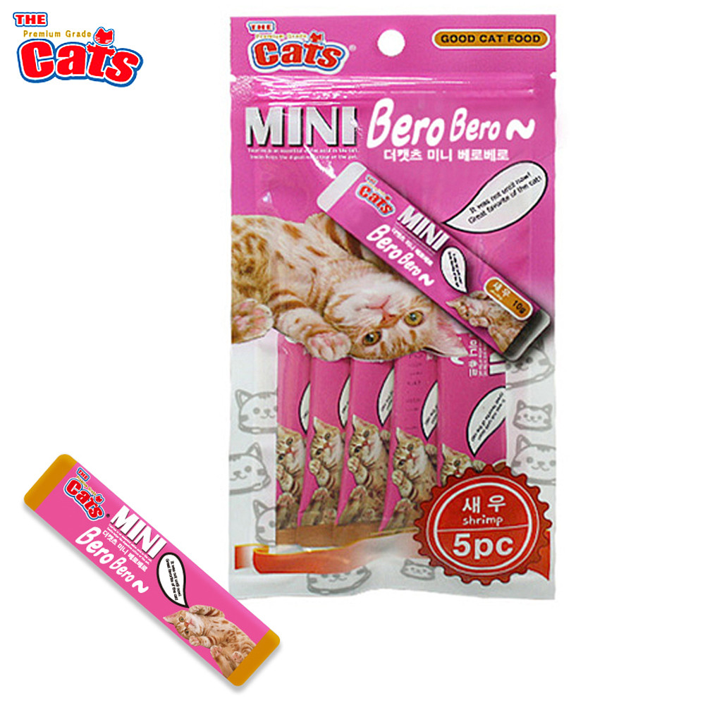 더캣츠 미니베로베로 (새우) 5p (고양이간식)
