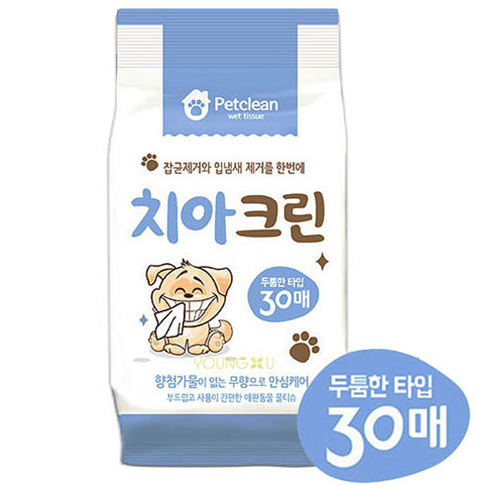 펫크린 치아 크린 물티슈 30매