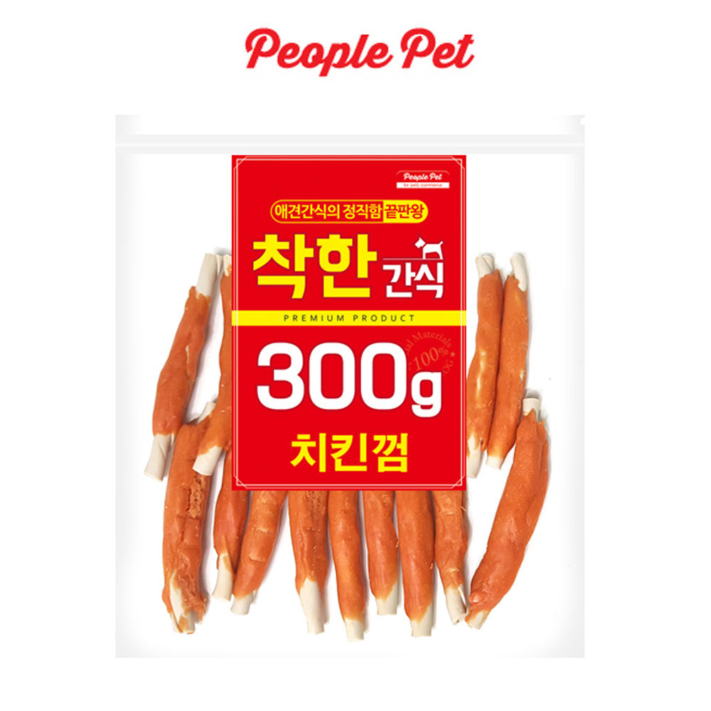 피플펫 착한간식 치킨껌 300g