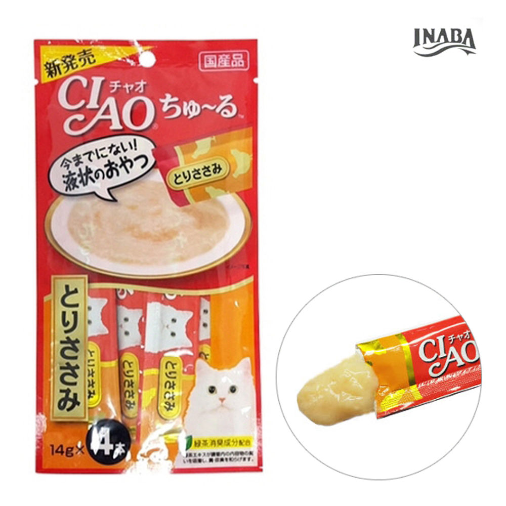 이나바 챠오츄루 닭가슴살 14g (4p) (SC-73) (고양이간식)