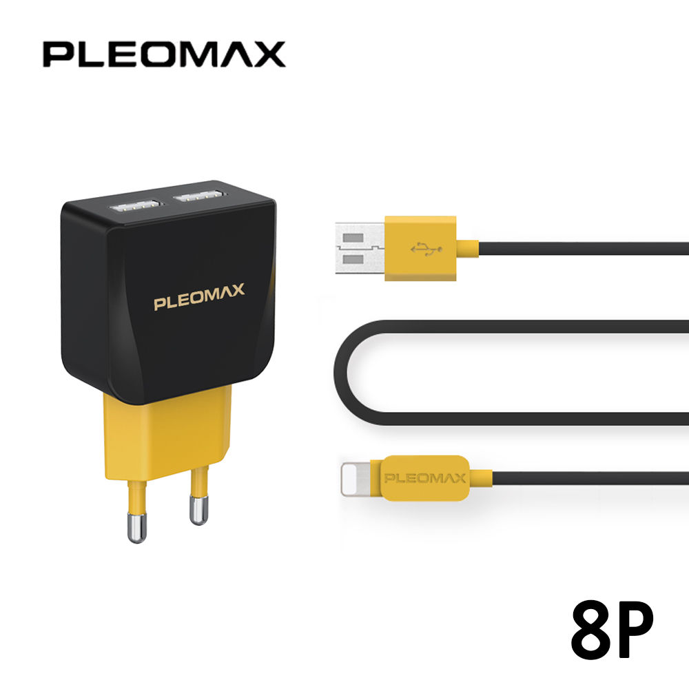 PLEOMAX 가정용 충전기 8P (2포트 분리형) 5V U2 2.1A (PLM-S19-212)