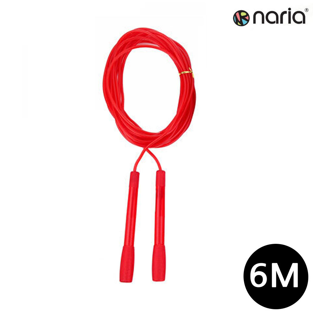 나리아 PVC 단체줄넘기 6M (빨강)