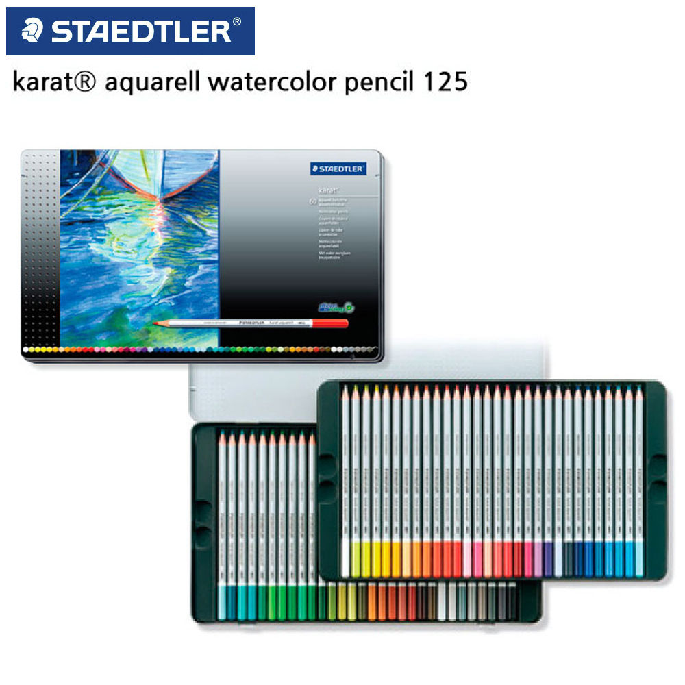 스테들러 125 카라트 수채 색연필 60색 세트