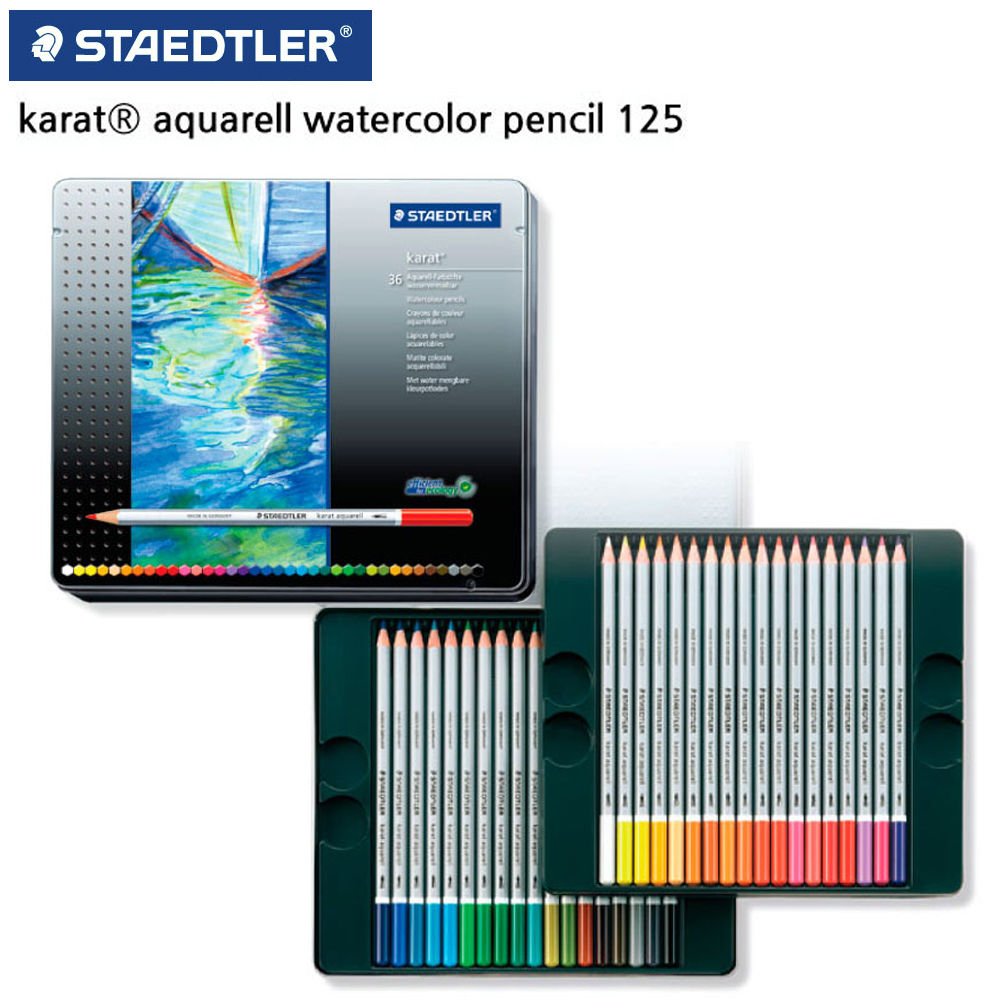 스테들러 125 카라트 수채 색연필 36색 세트