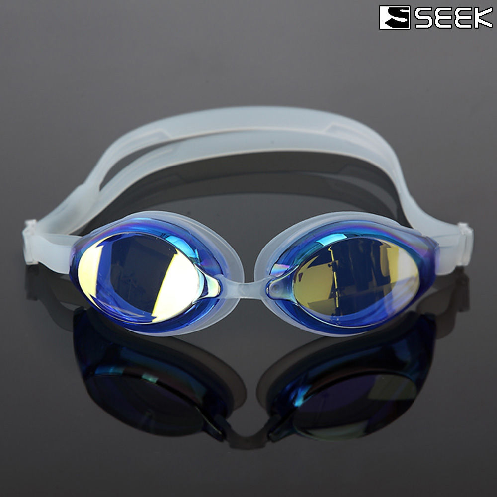 SEEK 물안경 프리미엄 미러코팅 수경 (블루) (SK550MR)