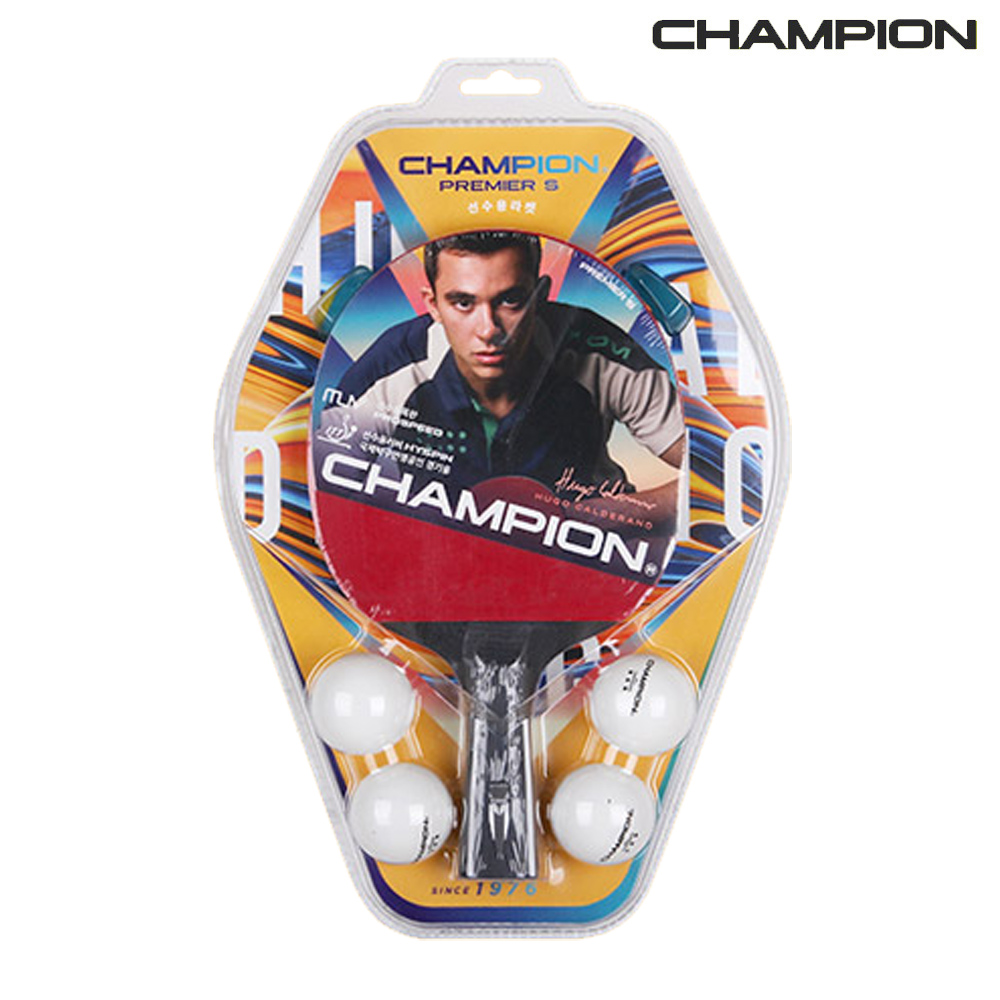 참피온 쉐이크 탁구라켓 (레드) (가방포함) (DYCH-PREMIER-S)