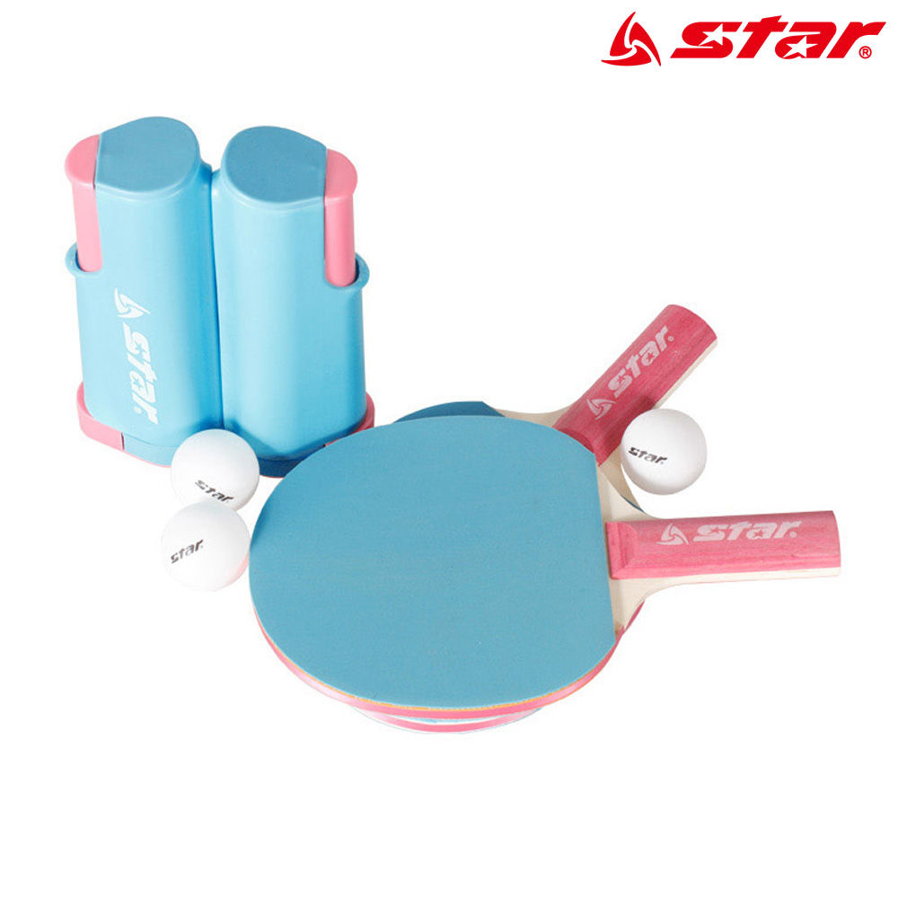 스타스포츠 탁구세트 조절형네트 라켓 공 (휴대용) (블루) (GR1000S)
