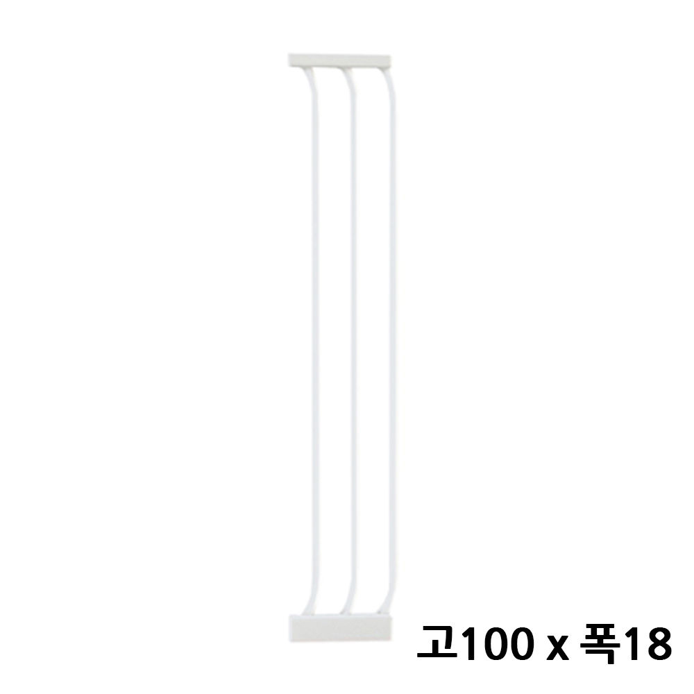 빈다부 자동닫힘 강아지 출입문 연장벽 (화이트) (고100 x 폭18)