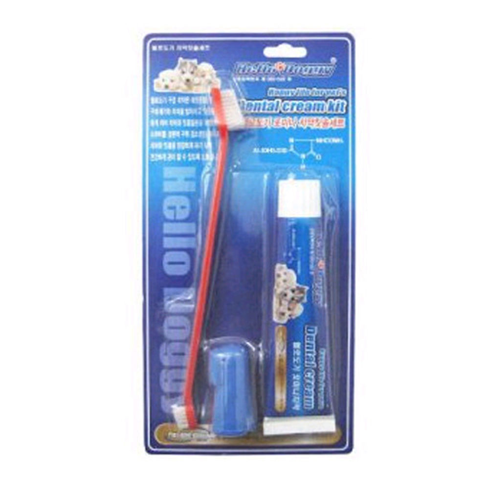 헬로도기 강아지 치약칫솔세트 (70g)