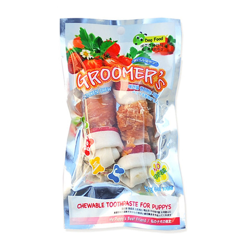그루머스 치킨 우유껌 (2P) (강아지 간식)