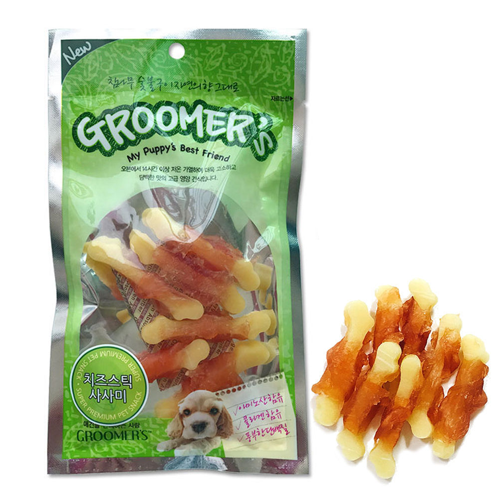 그루머스 치즈스틱 사사미 70g (강아지 간식)