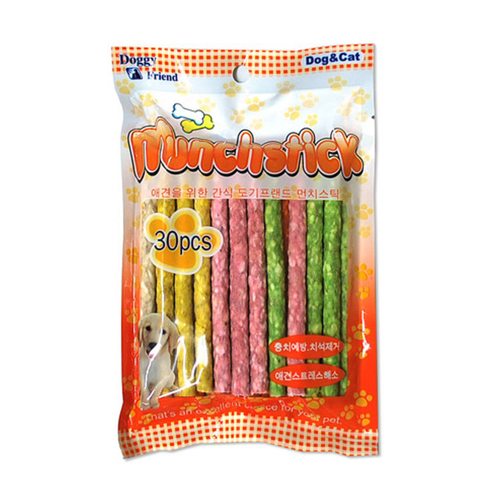 도기프렌드 칼라 먼치껌 30p (강아지 간식)