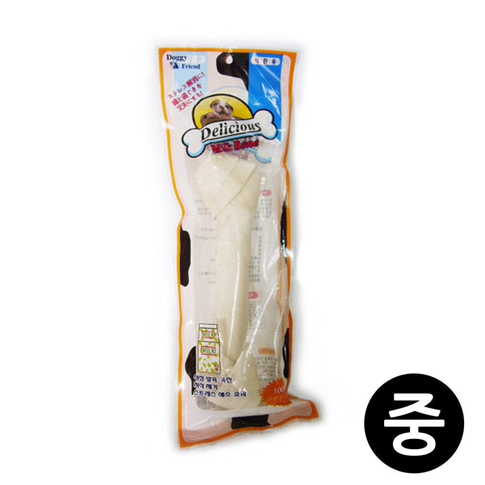 도기프렌드 우유껌 1P (중) (7in) (강아지 간식)