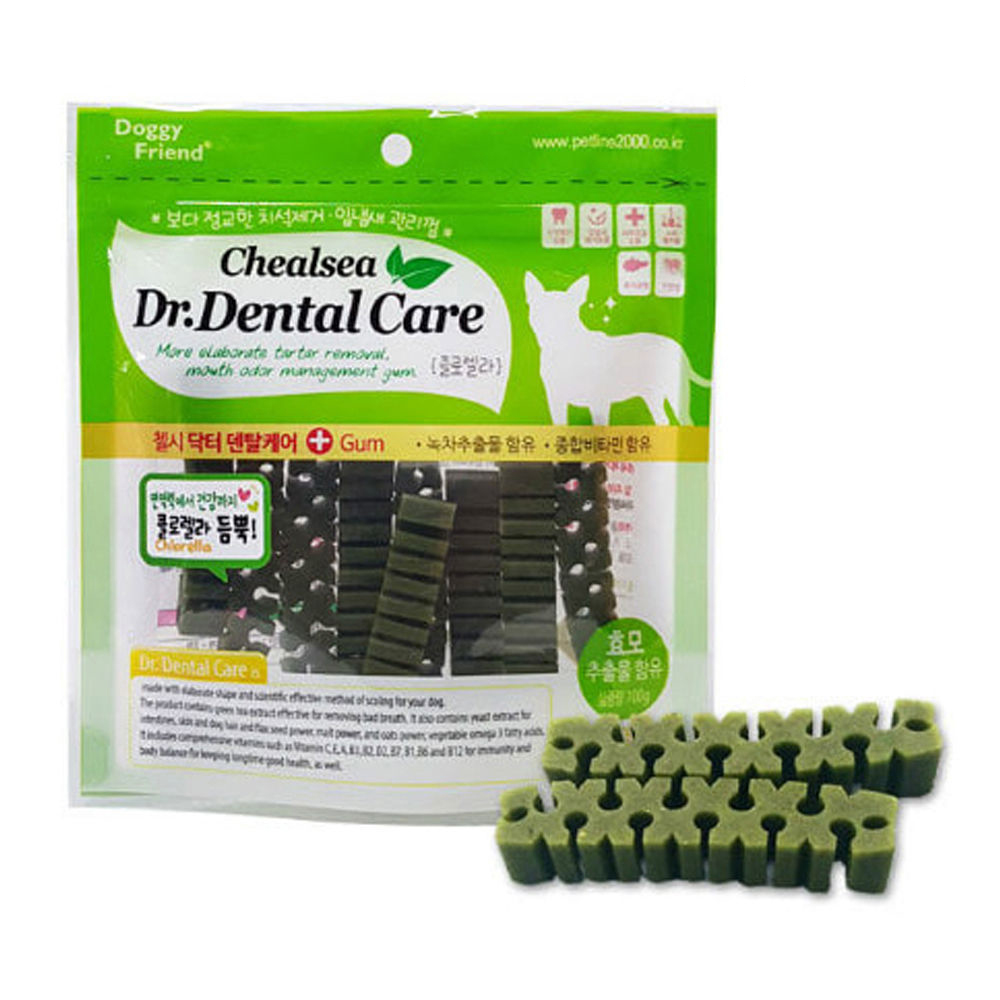 첼시 닥터 덴탈케어 (클로렐라) 100g (강아지 간식)