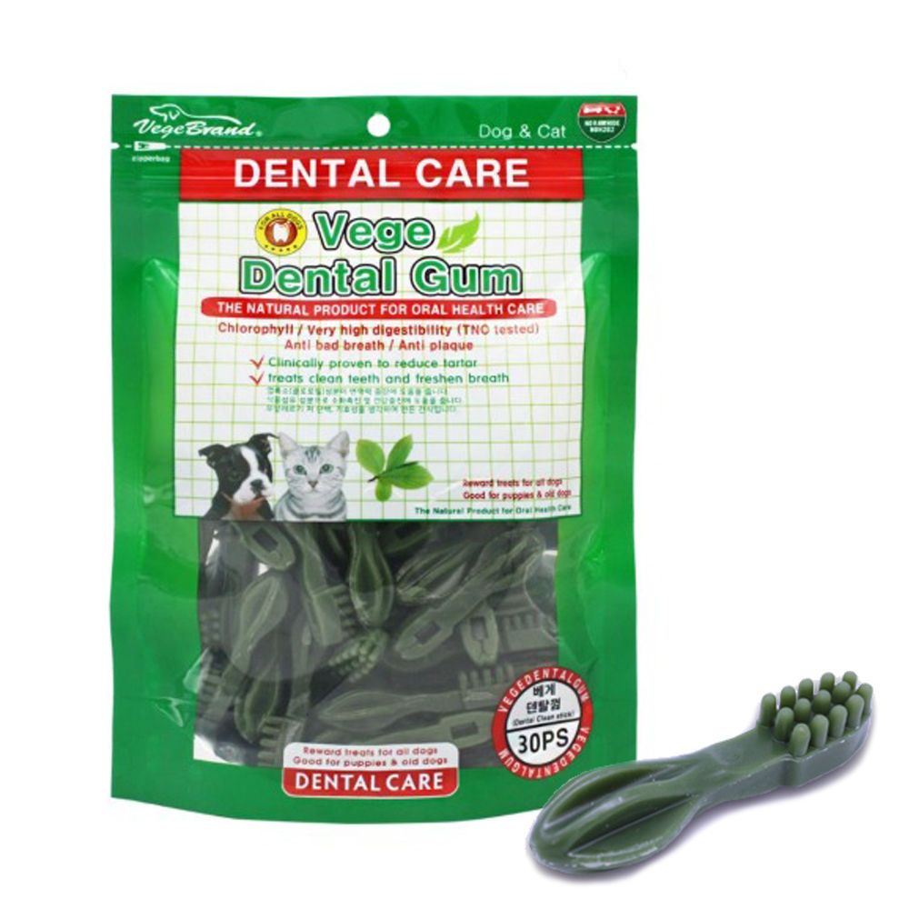 베게브랜드 덴탈껌 칫솔 30P (강아지 간식)