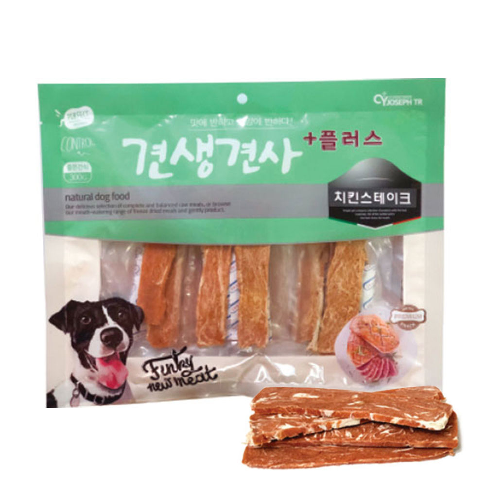 CY요셉 견생견사 플러스 치킨 스테이크 300g (강아지 간식)
