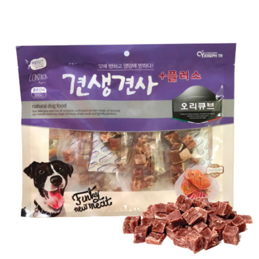 CY요셉 견생견사 플러스 오리큐브 300g (강아지 간식)