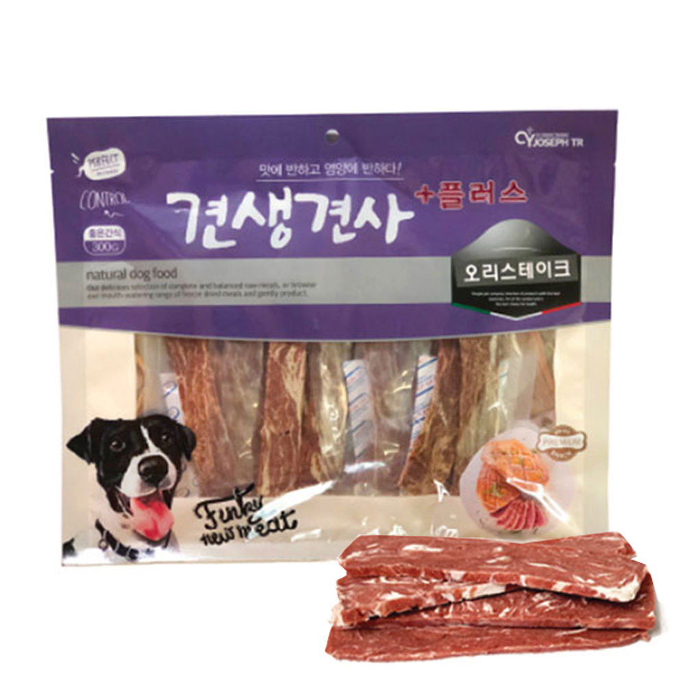 CY요셉 견생견사 플러스 오리 스테이크 300g (강아지 간식)